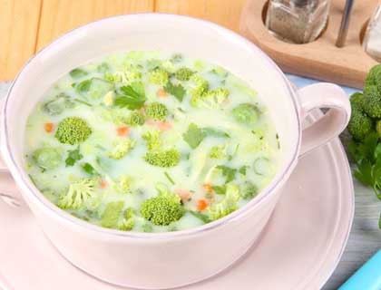 Овощной суп с брокколи