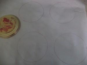 круги на пекарной бумаге