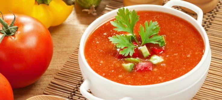 Овощной суп Гаспачо диетический