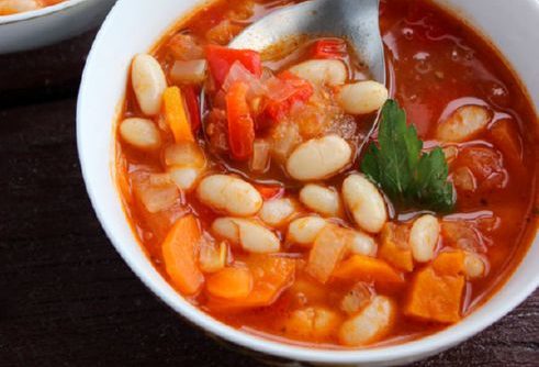 Рецепт овощного супа Фасолада с фасолью