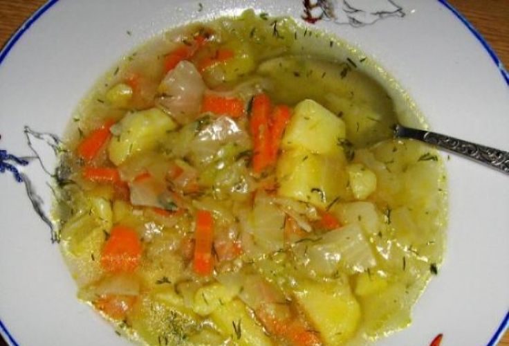 Рецепт овощного супа с капустой диетического