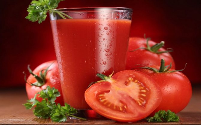 Калорийность томатного сока